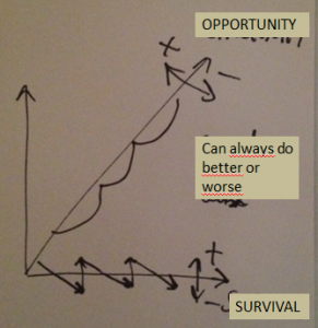 Survival vs. Opportunity space